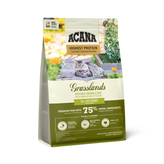 Acana Grasslands New, hrana uscata pisici, 1.8 kg